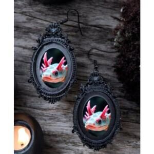 Axolotl Earrings - Ocean Animal Water Creature Happy Friend Jewelry